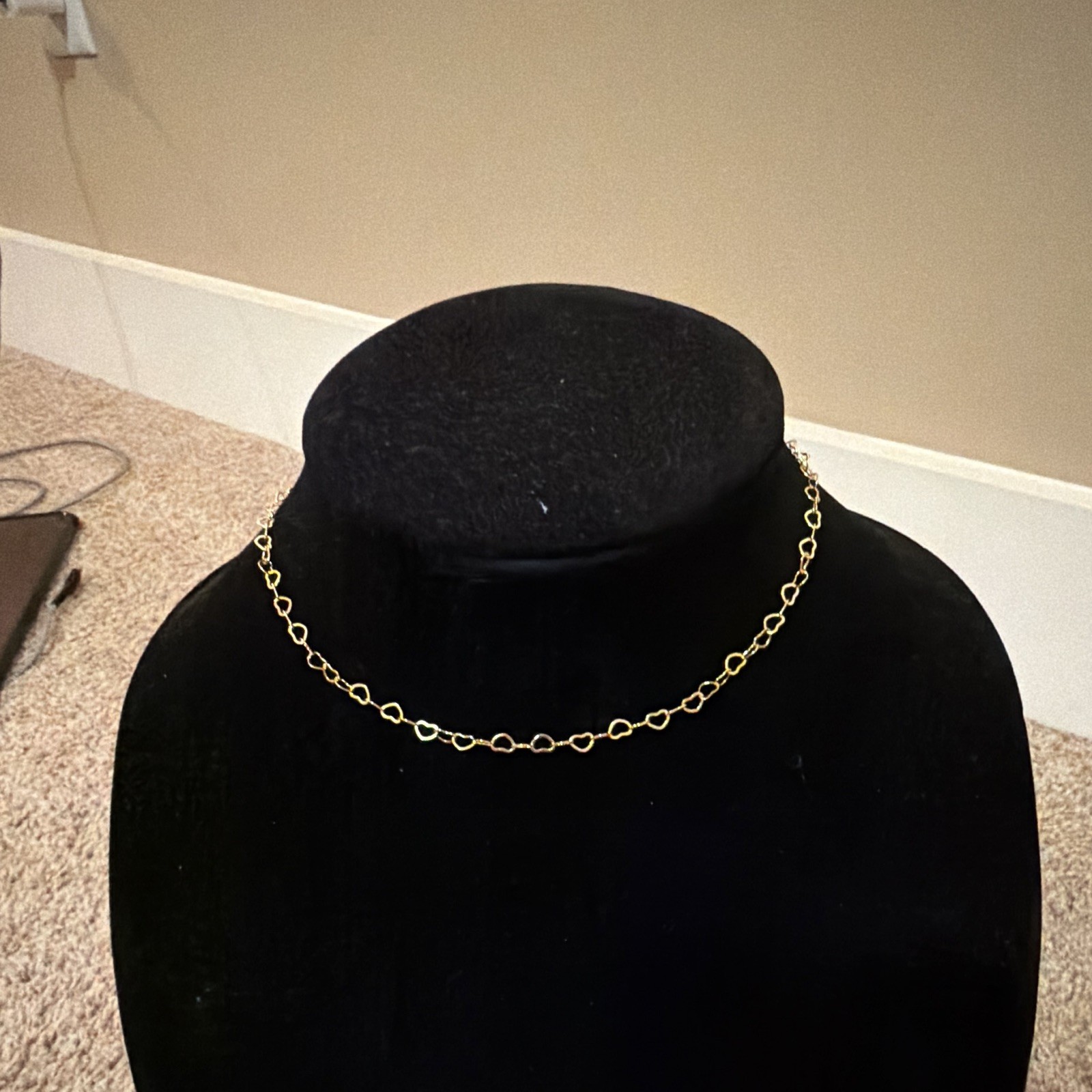 Gold-Tone Metal Oval Link Chain Necklace – Chain Style, No Main Stone
