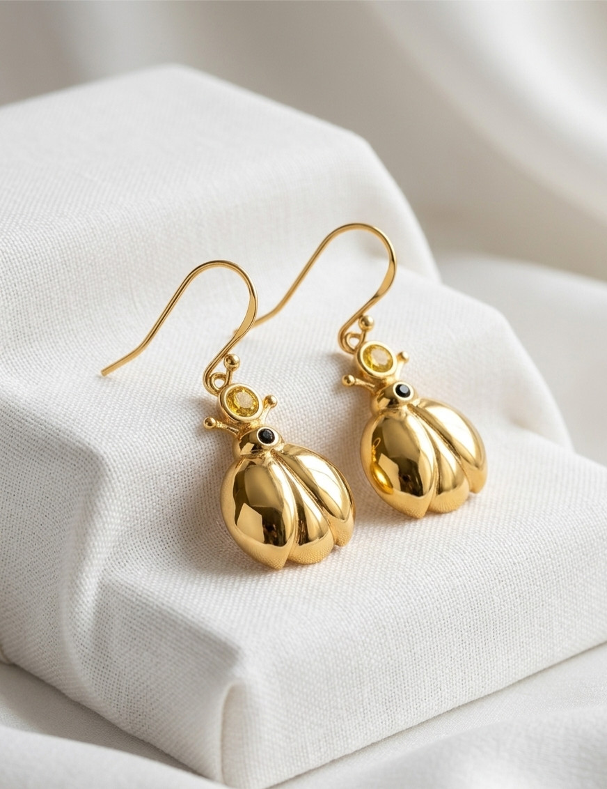 Handmade Brass Gold Plated Color Design Earrings And Pendent Comes Wth Chain