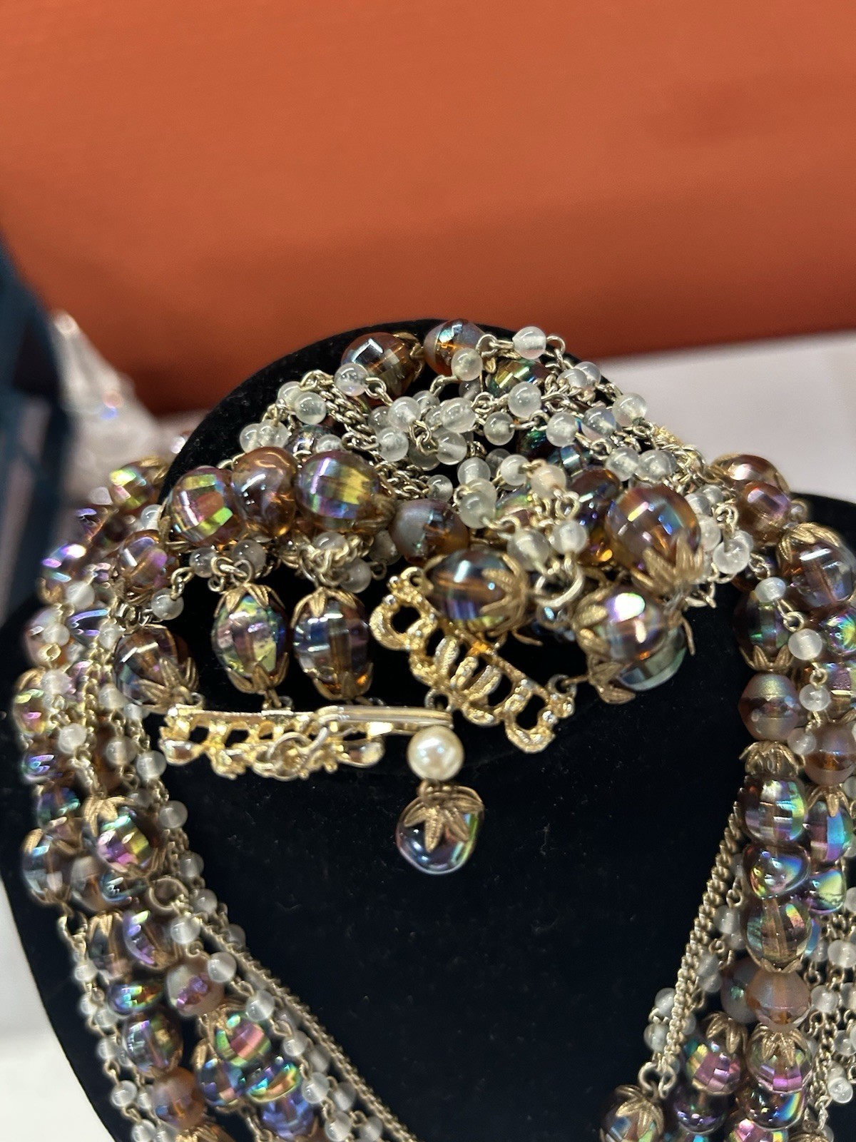 Hobe Stunning multi strand necklace and bracelet set 1960’s