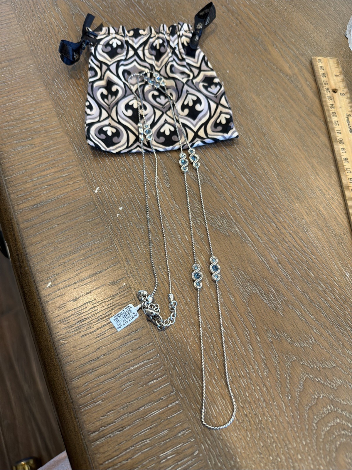 Brighton NWT Infinity Sparkle Long Necklace W/Pouch Retailed $88 **RETIRED**