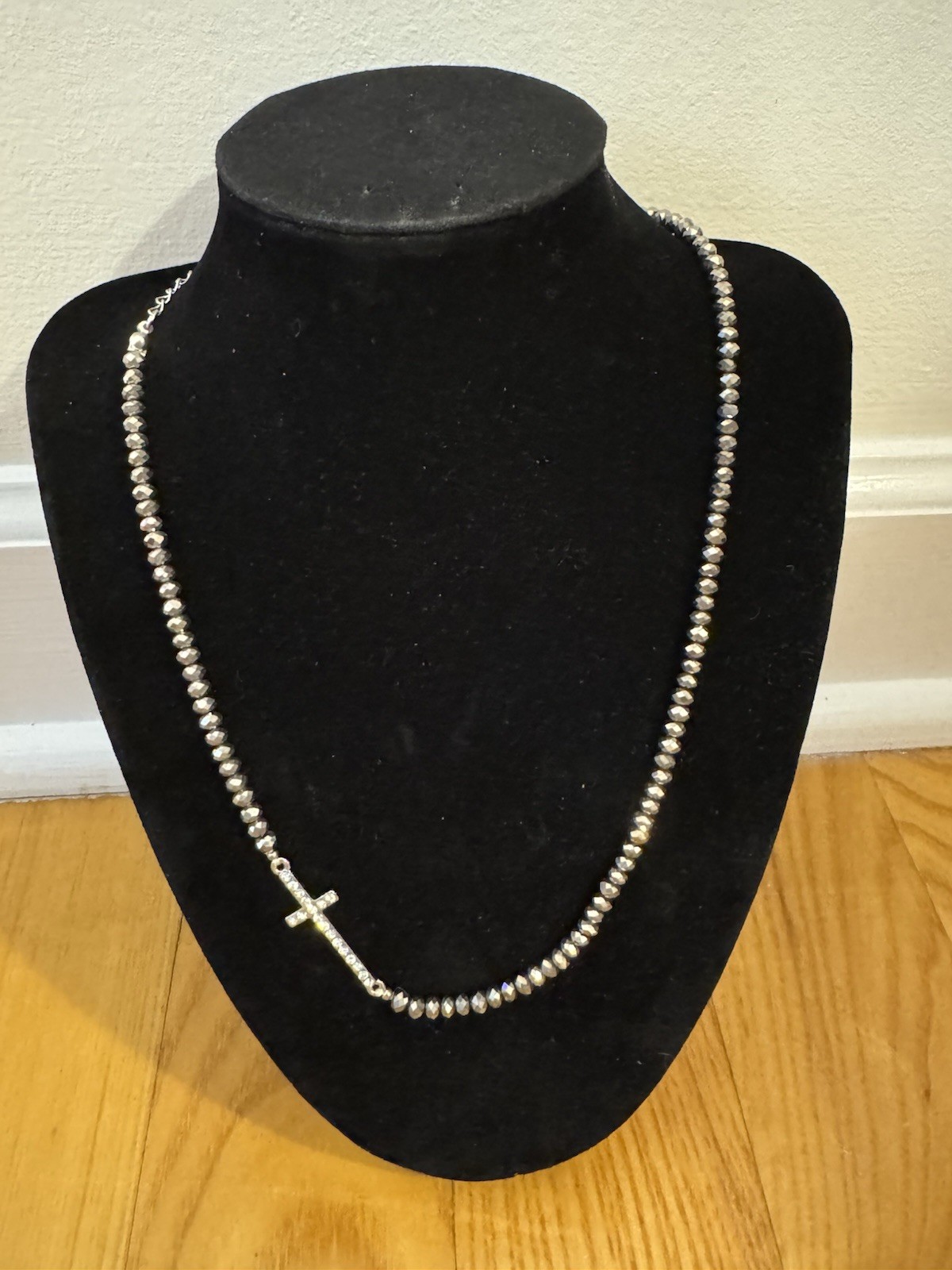 Valentine’s Day Gift Cross Necklaces for Women Non Tarnish Rhinestones On Cross