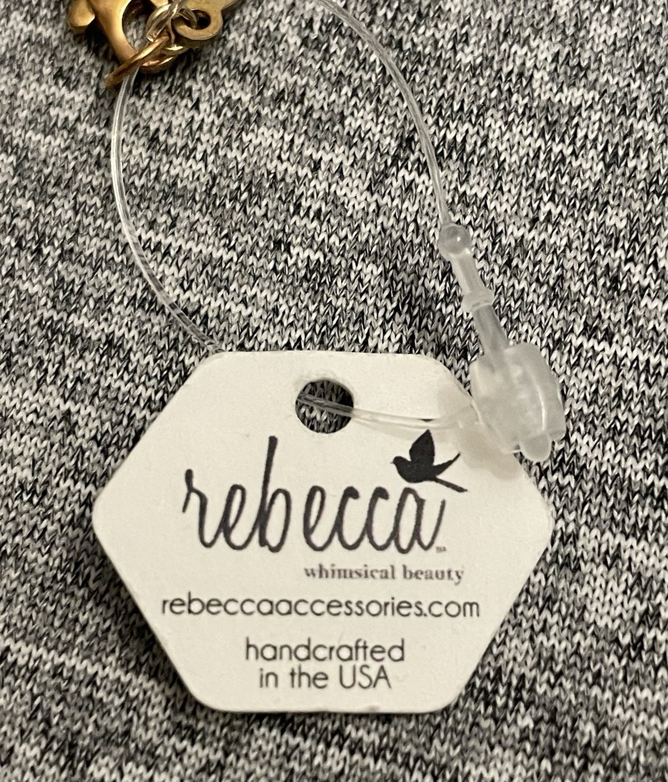 Rebecca Accessories Whimsical Beauty Crystal Quartz Pendant 18″ Gold-tone Chain