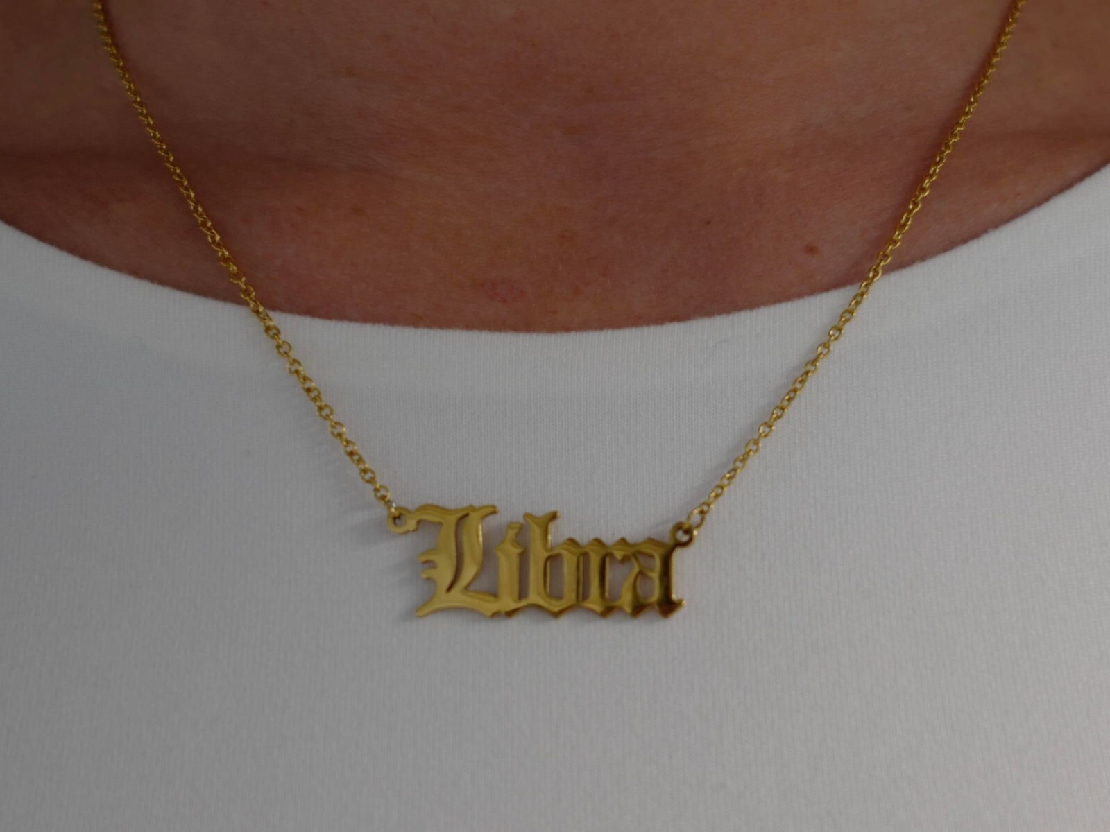 BEST SELLER HOROSCOPE TIKTOK JEWELLERY: Star Sign Retro 18K Gold Zodiac Necklace