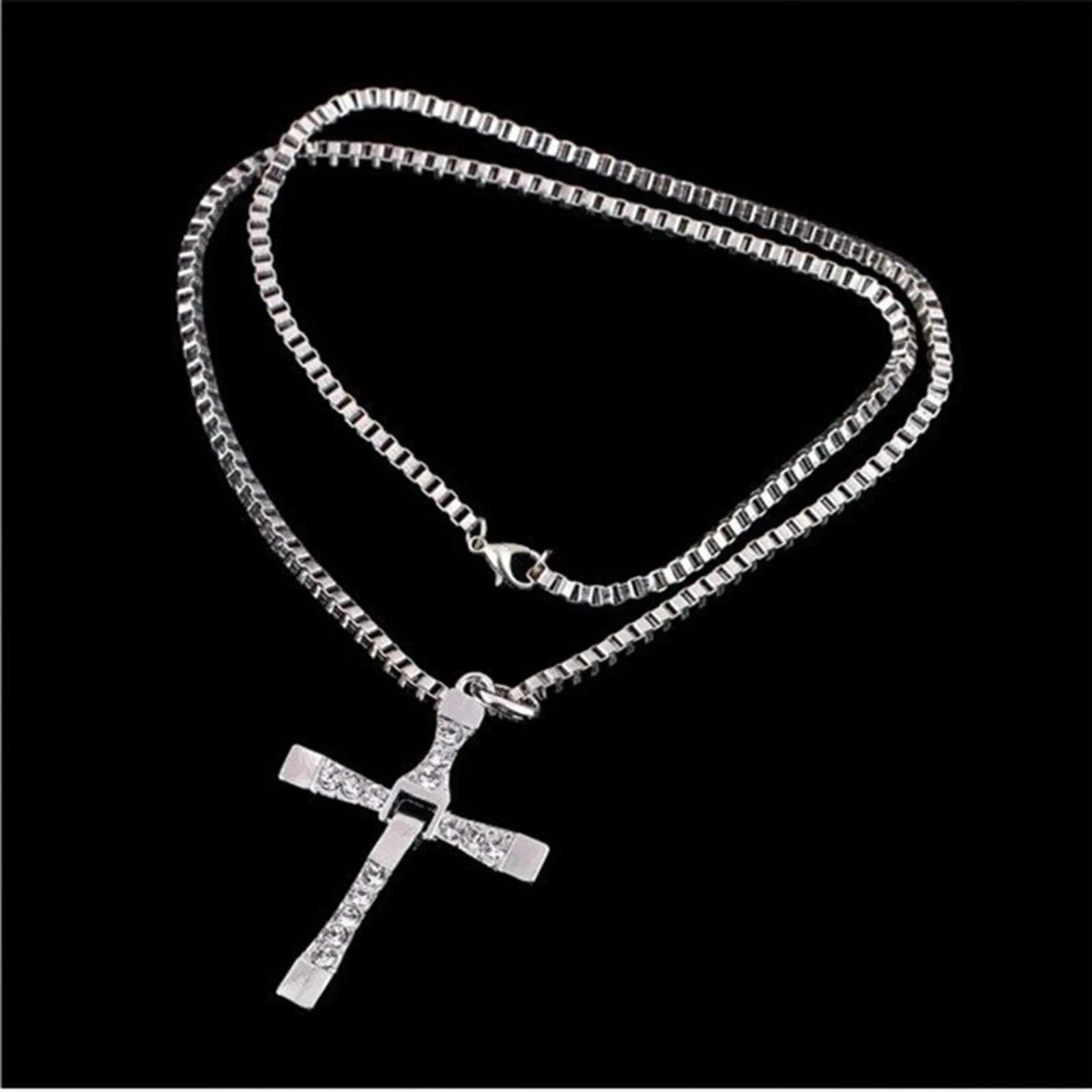 Dominic Toretto Fast and Furious Cross Pendant Necklace Vin Diesel Necklace Men*