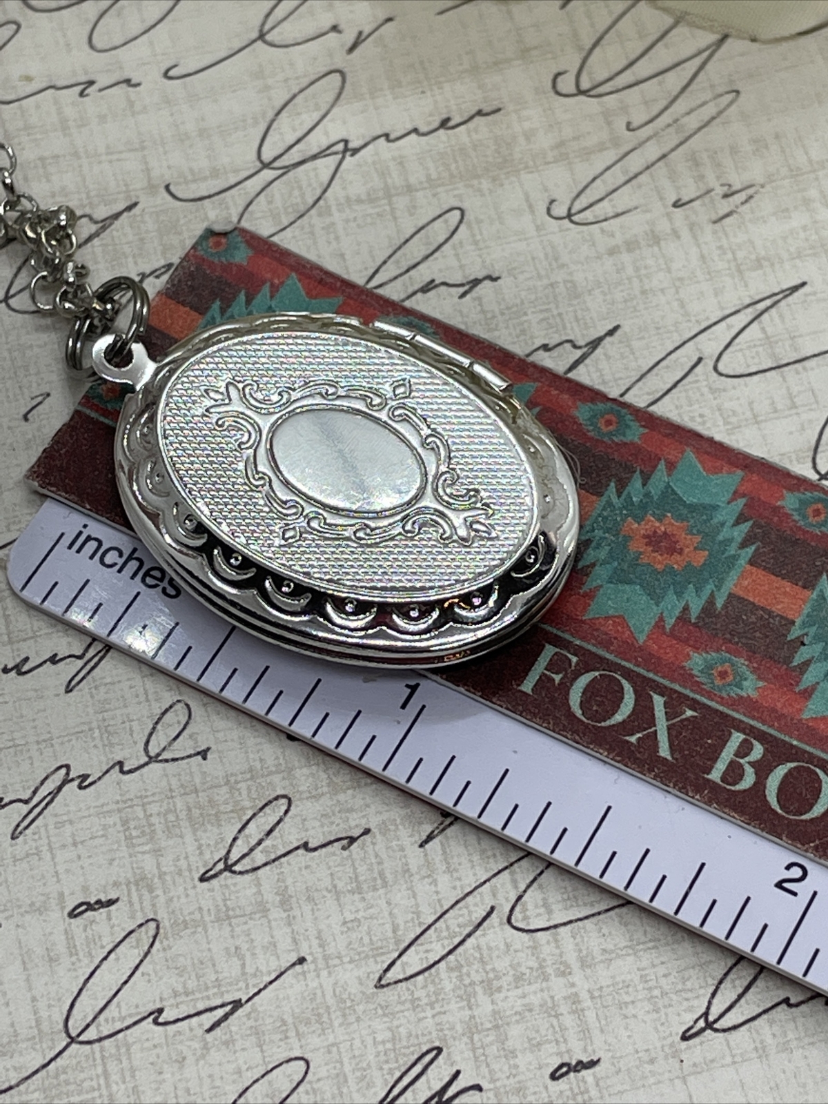 Pink Frosted Tulip Silver Photo Locket Necklace Bridal Gift Mom Wife Anniversary