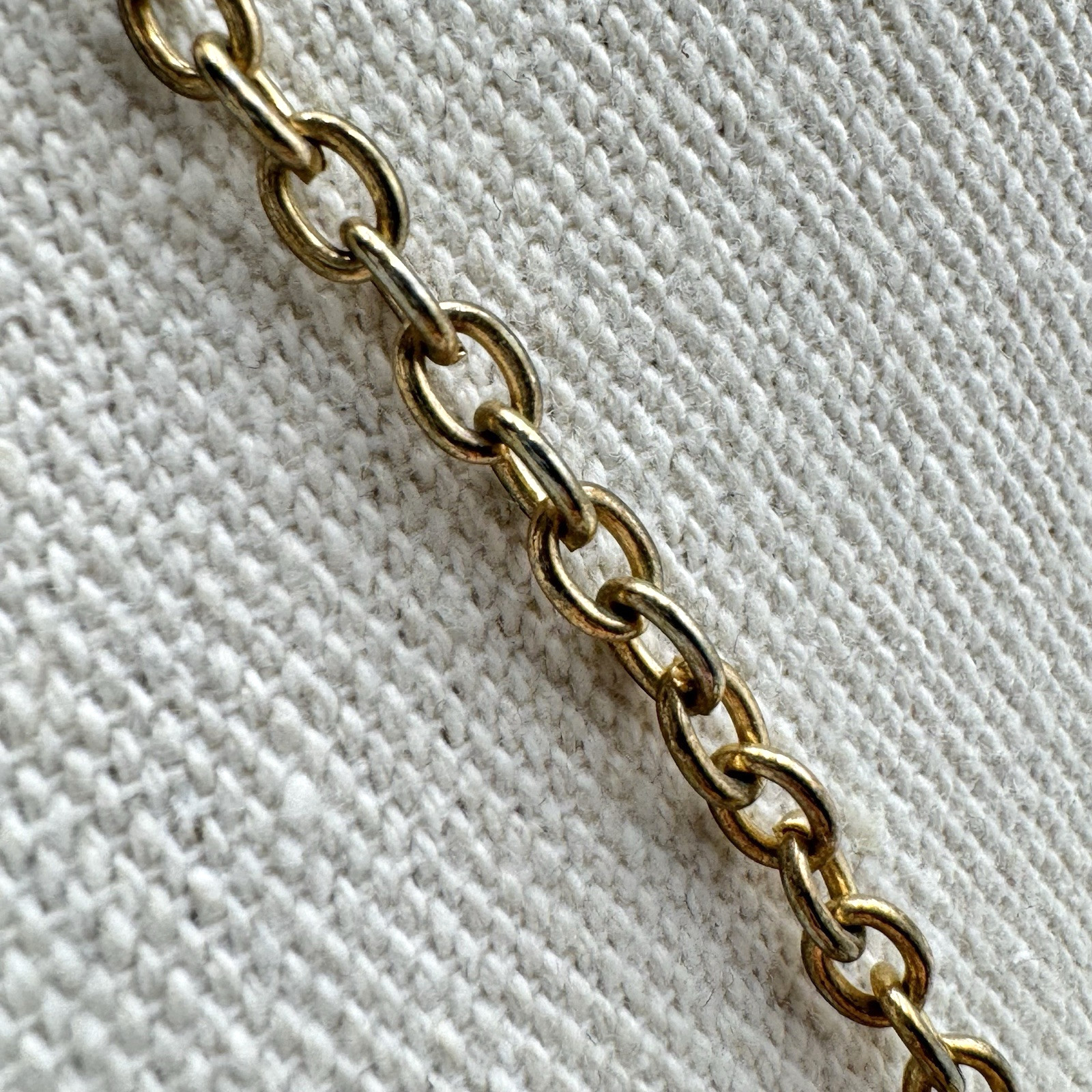 Yellow Statement Necklace Gold Tone Round Bezel Prong Faceted Foiled Beads 17.5″