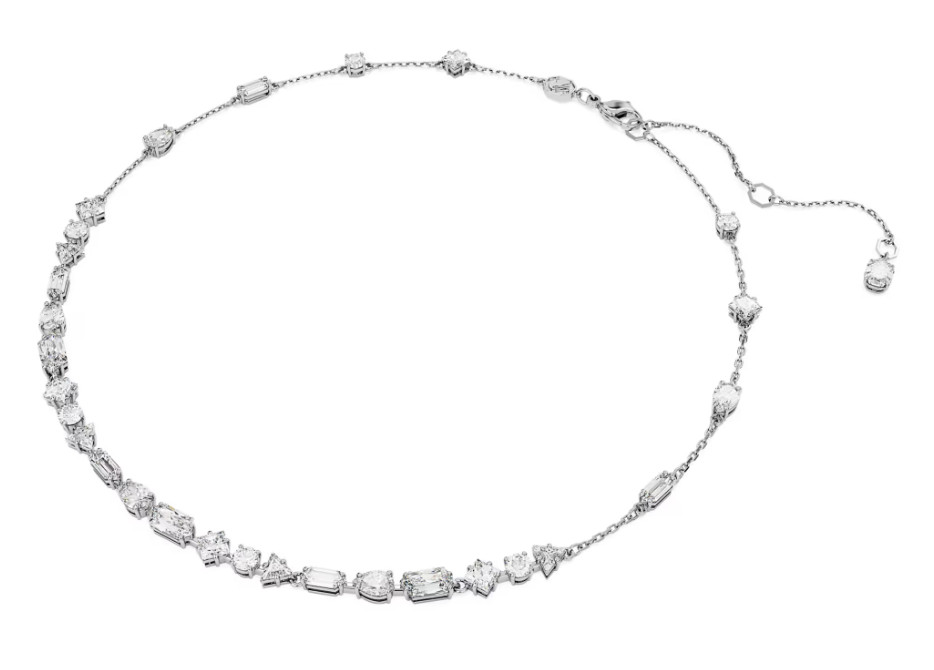 Swarovski Mesmera necklace Mixed cuts, White, Rhodium plated- 5676989