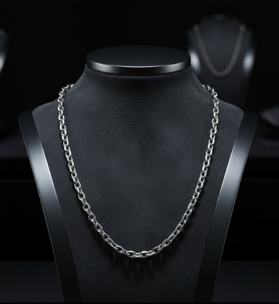 Stainless Steel Unisex Medium 6mm Oval link Chain 29