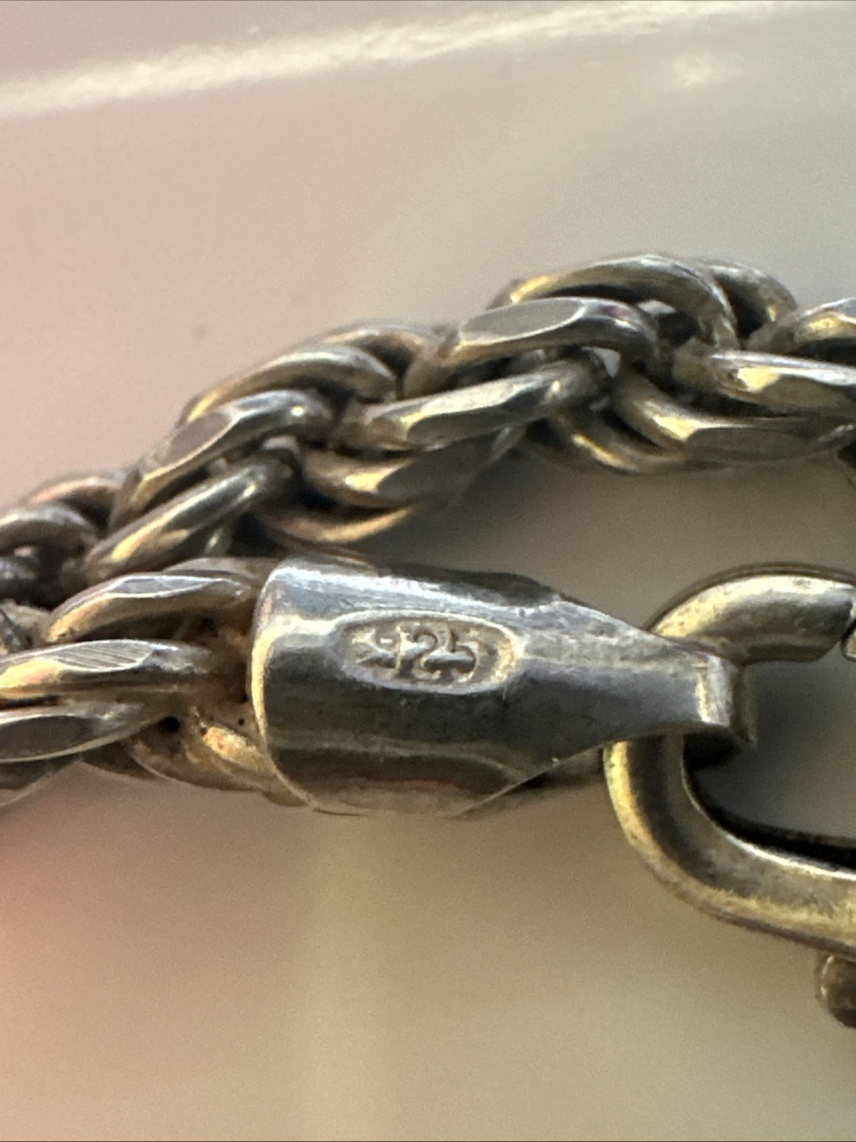 silver Italy 925 Rope Chain