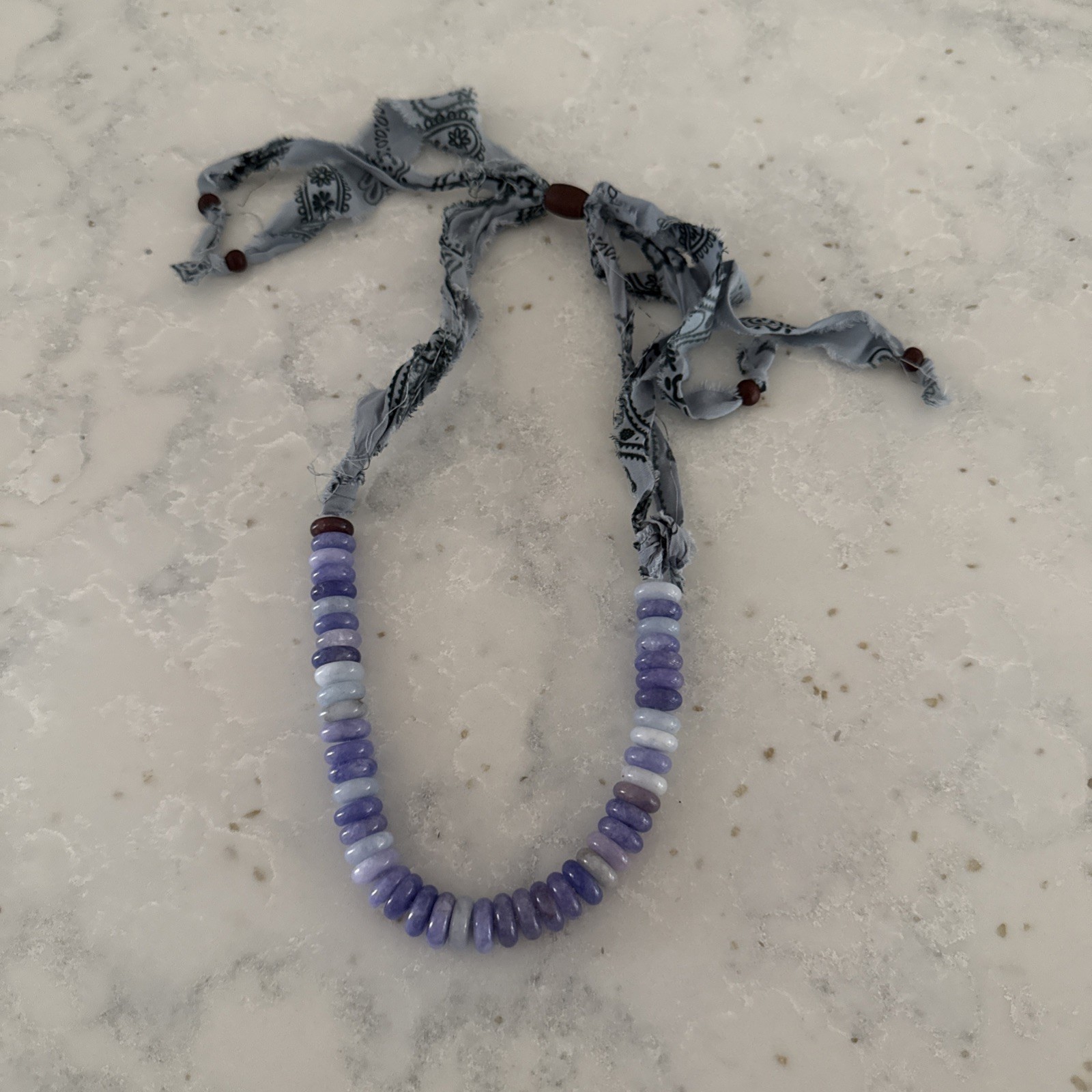 Free People Women’s Necklace/Chocker Chalcedony Stone NWOT MSRP $38 j49