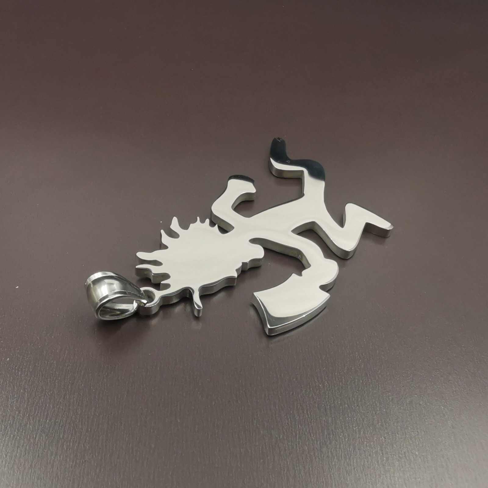 Large Hatchetman Charm Juggalo Necklace Stainless Steel Rolo Chain 4mm 18-32inch