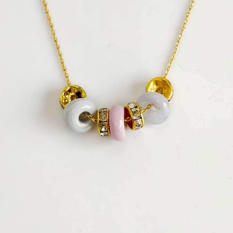 16″ Jcrew Mixed Stone Pendant Necklace Gift Chic Women Party Vacation Jewelry