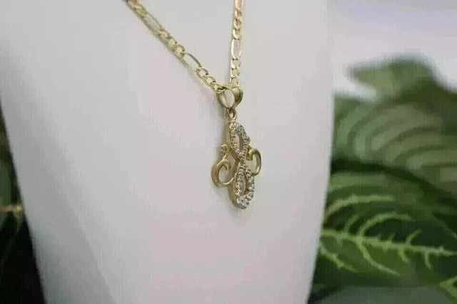14K Yellow Gold Plated 2.30Ct Round Cut Simulated Diamond Women’s Pretty Pendant
