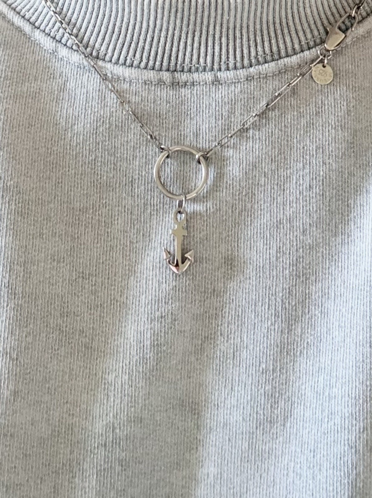 Tateossian NL0172TASPLSI1S – Sterling Silver 925 Marine Anchor Necklace BNIB –