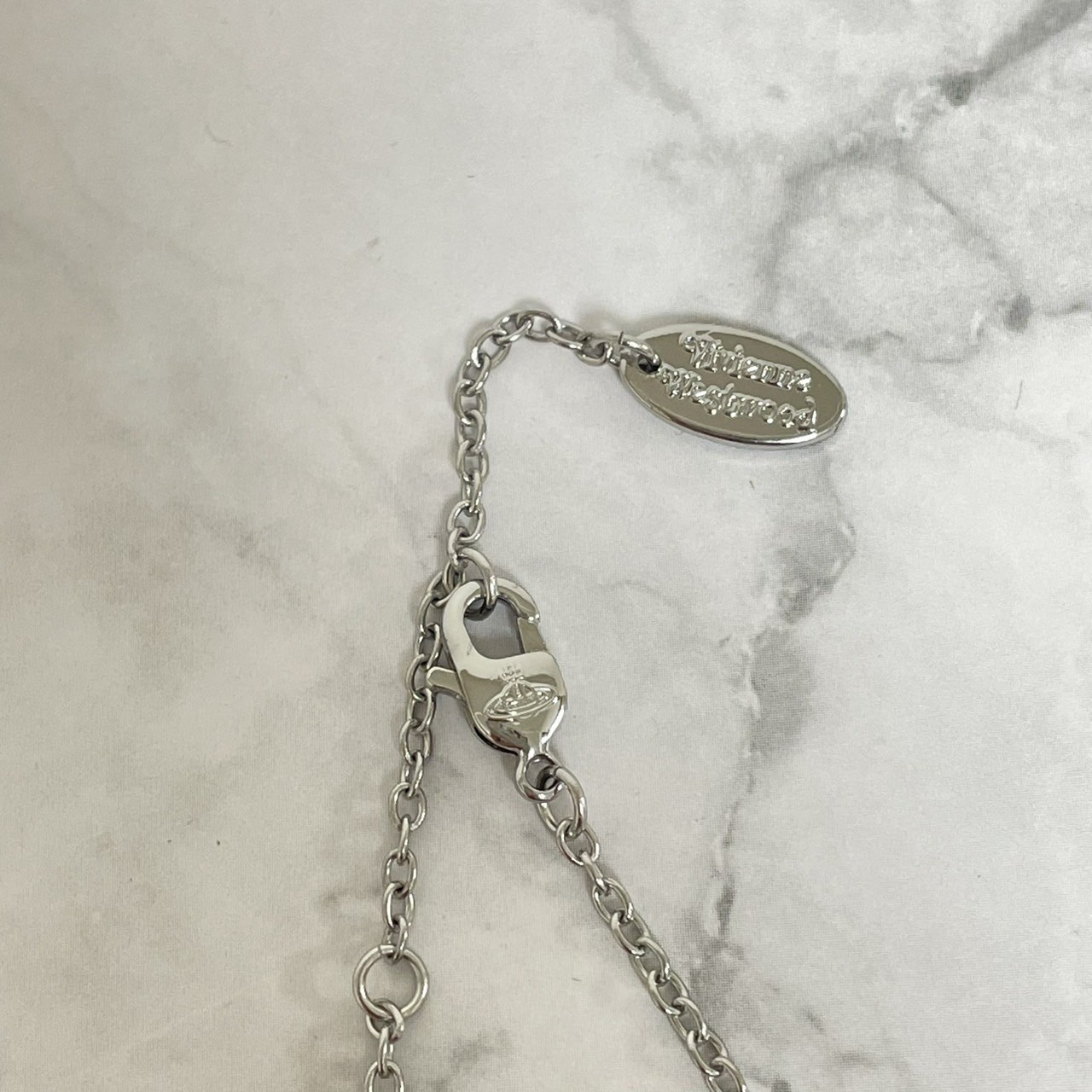 Vivienne Westwood Necklace Shooting Star Orb Light Blue 46cm w/drawstring NO BOX