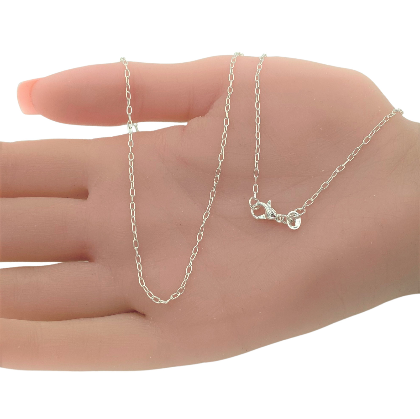 Italian 1mm Fine Link Extra Long 30 Inch Chain Necklace Sterling Silver