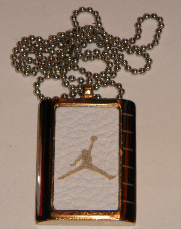 Nike AF-1 Air Jordan Authentic Hang Tag Pendant Necklace Michael Jumping