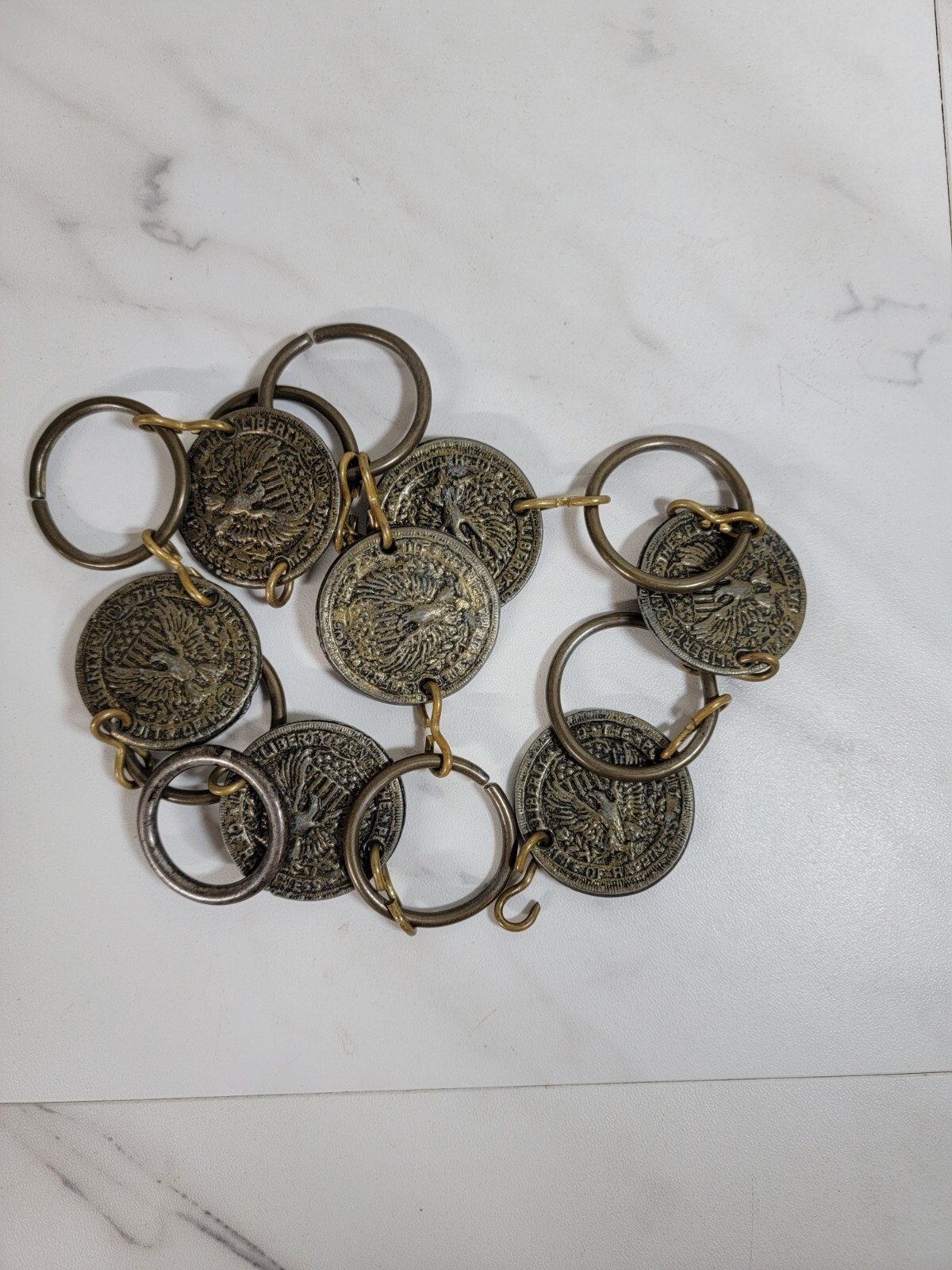 Vintage Coin Necklace Liberty and the Pursuit of Happiness Eagle