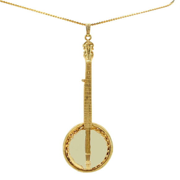 Necklace Banjo Gold Necklace Harmony Collection