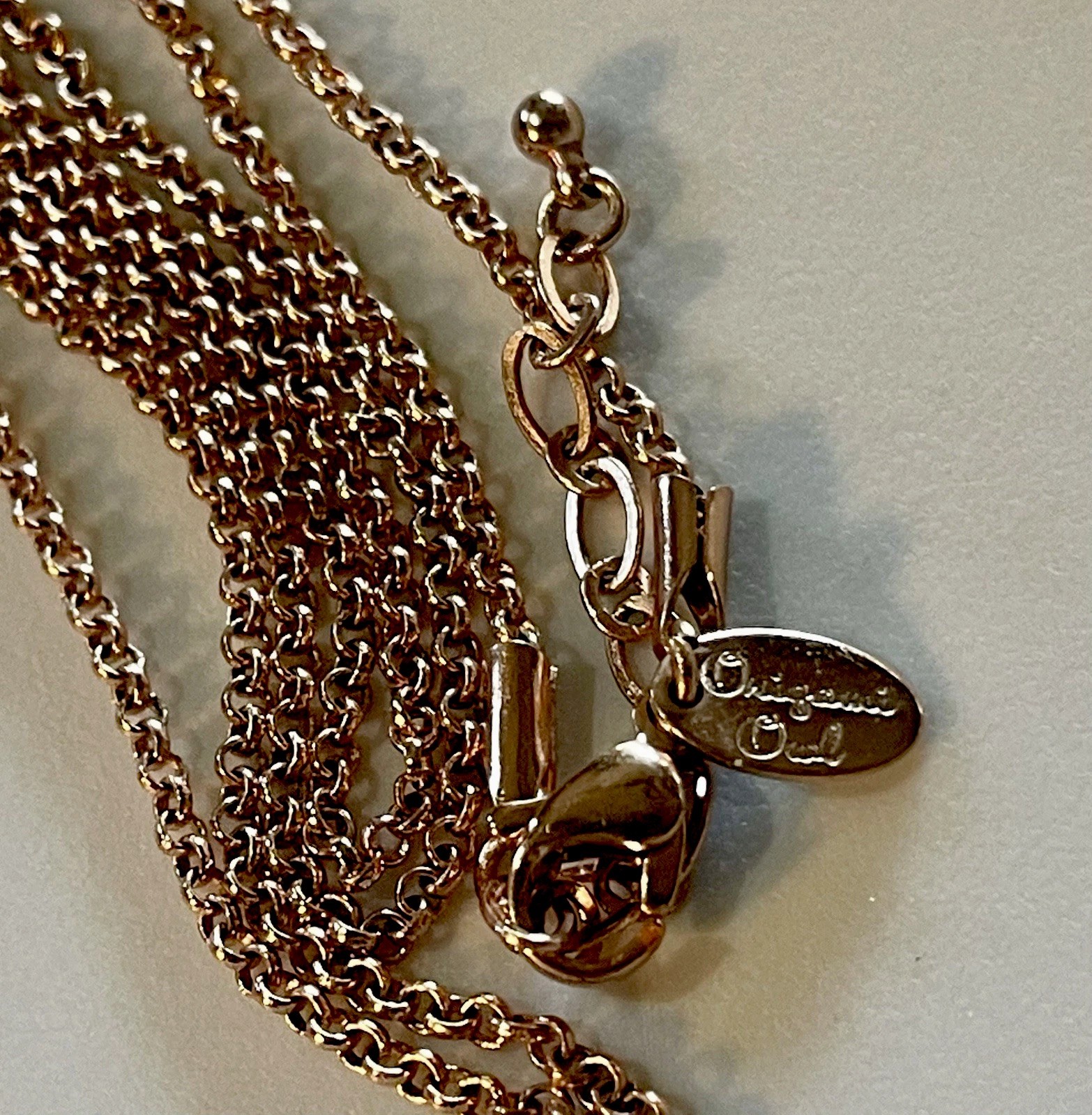 Authentic Origami Owl 24-26” 2mm Rose Gold Tone Rolo Chain – NEW (Ref#104)
