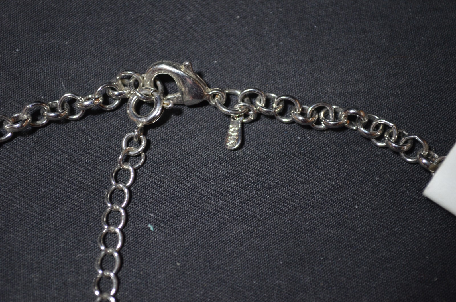 NEW Wearable Art by ROMAN – Silver Tone Adjustable Pendant Chain – Marked RMN
