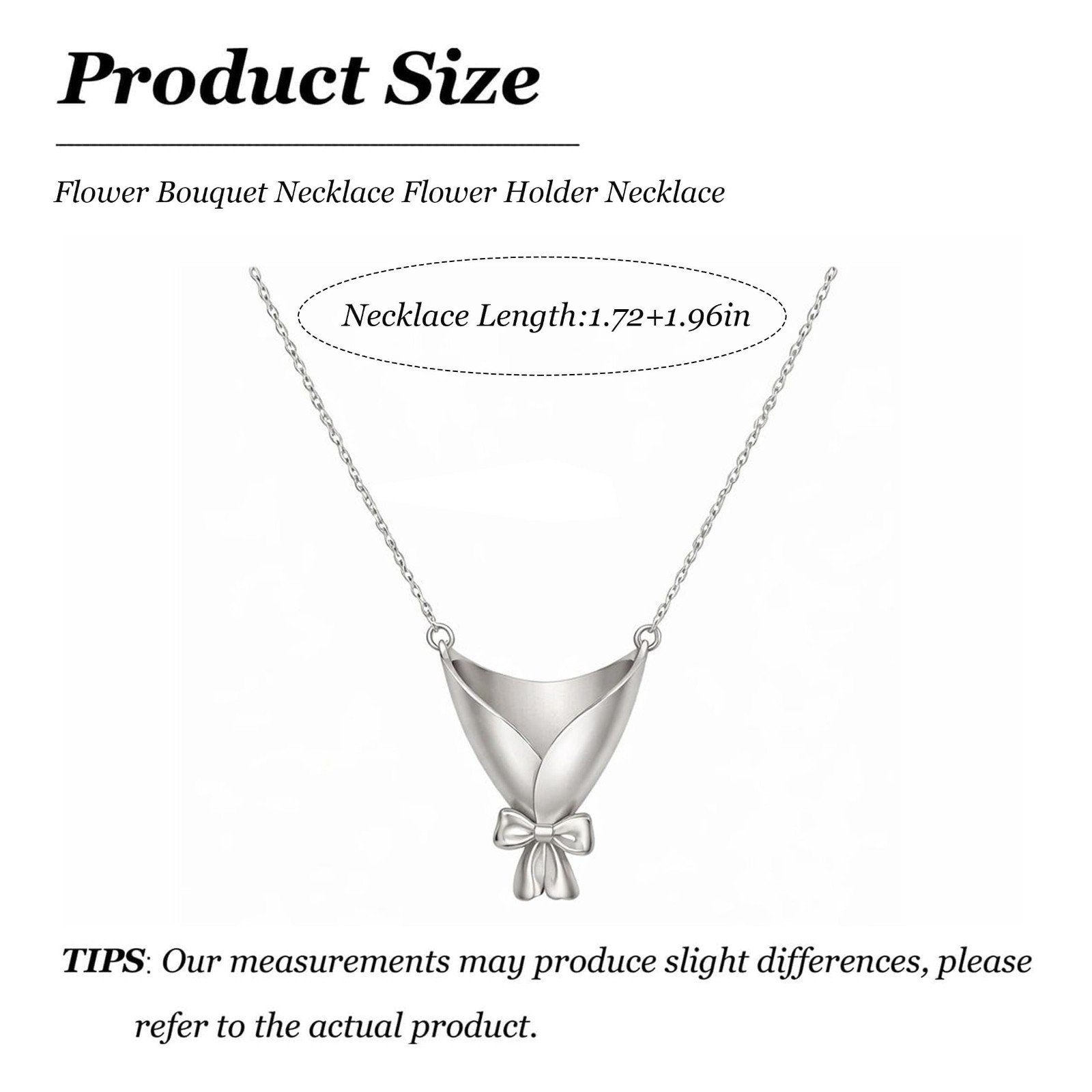 DIY Floral Vase Necklace – Elegant Flower Holder Pendant for Weddings, Prom & Gr