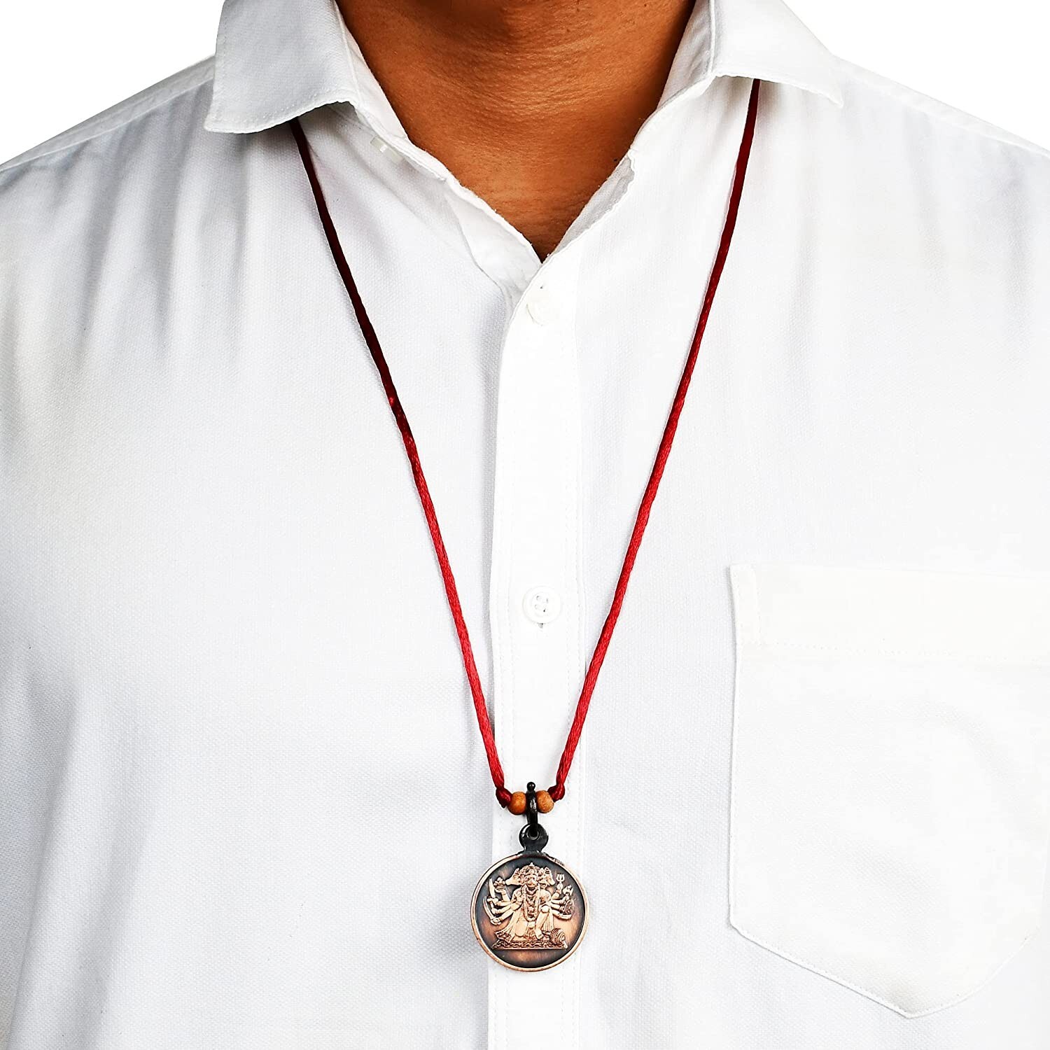 Panchmukhi Hanuman Yantra Locket Pendant – Copper For Unisex Adult