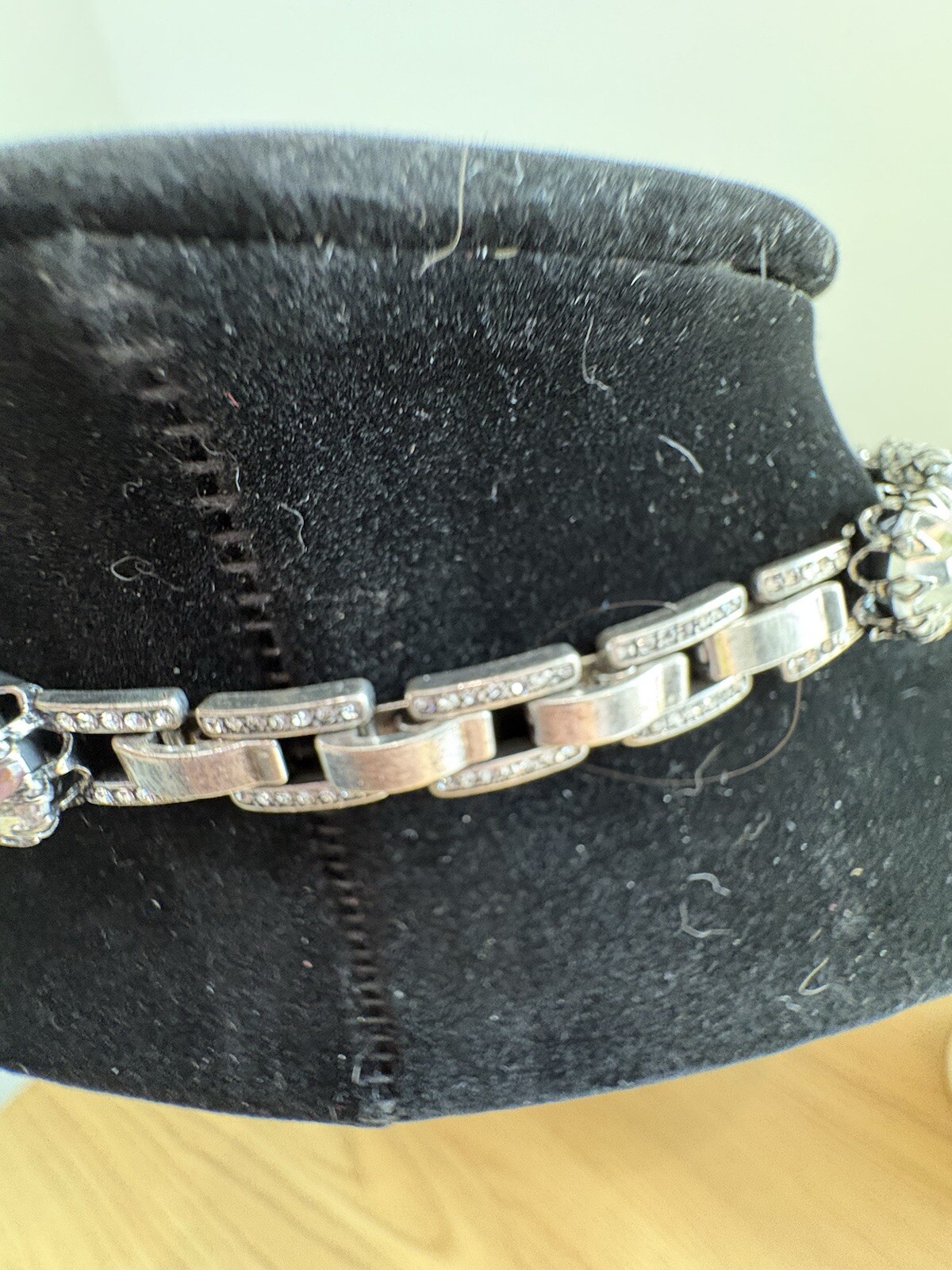 Rare Stella & Dot Necklace 12 mm Crystal Rhinestone Regency Statement 18-19”
