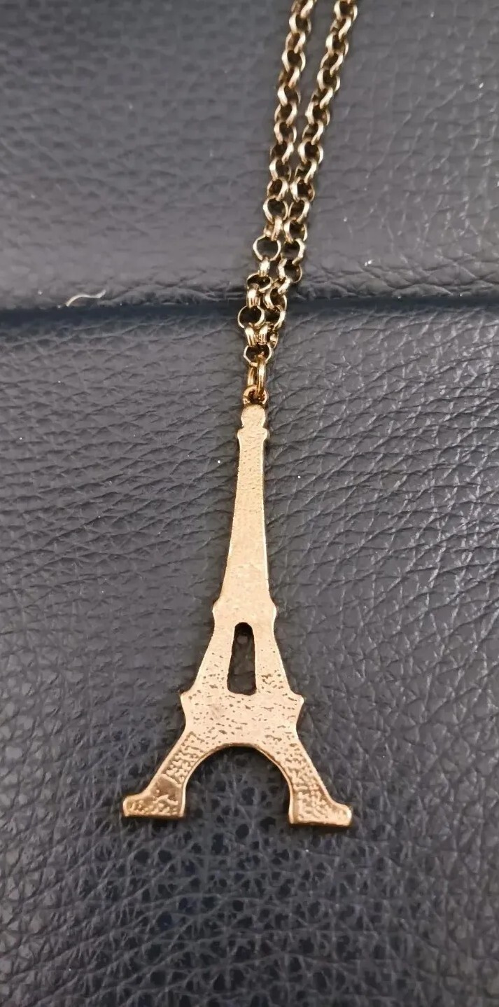 Paris! Le Tour Eiffel with Faux Diamonds Necklace by a.n.a