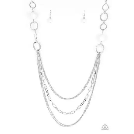 Paparazzi | Margarita Masquerades – White Necklace