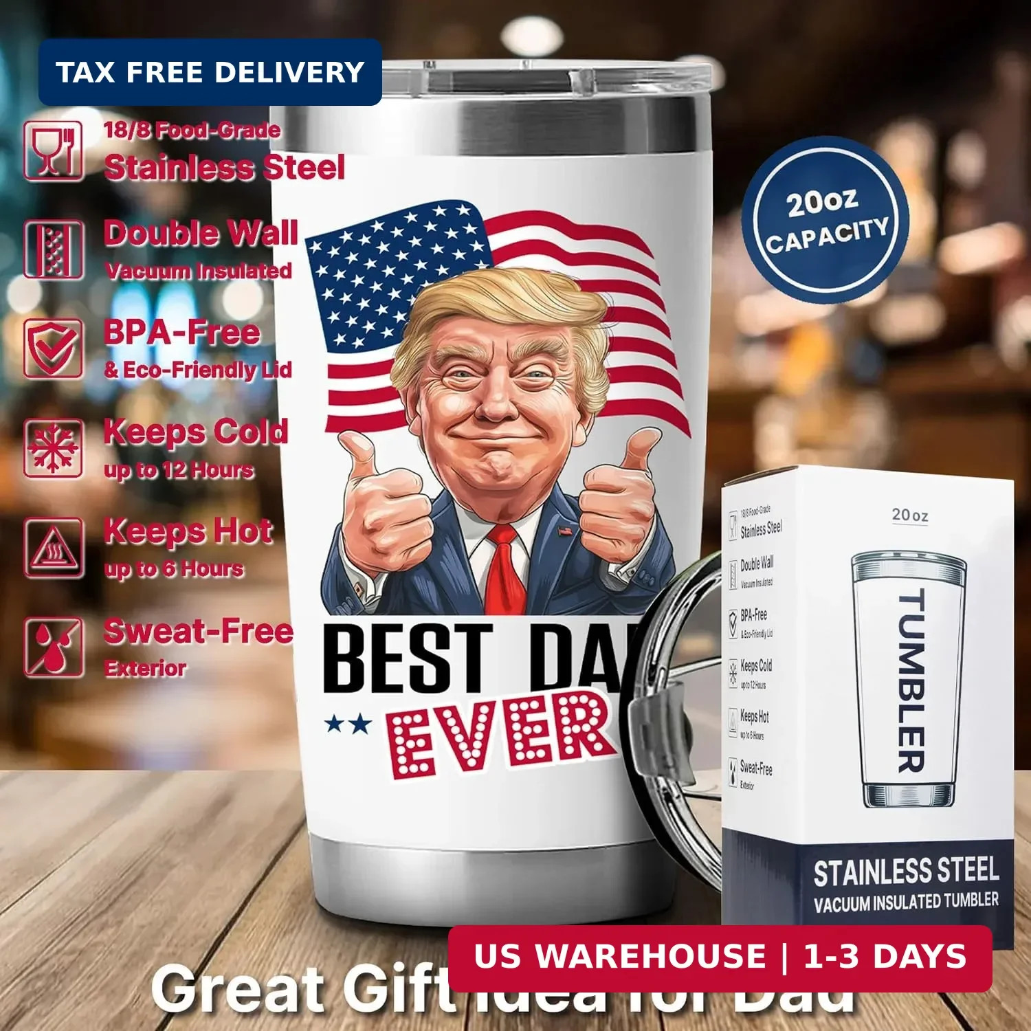 Gifts for Dad, Dads Day from Wife Daughter Son, Birthday Men Husband Gifts