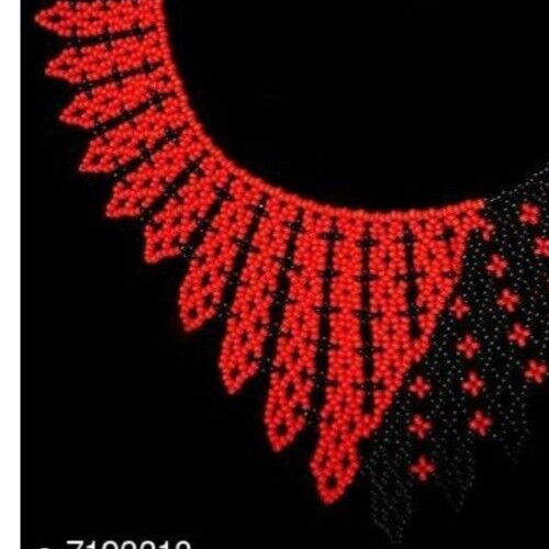 Handmade Necklace Woman American Style Native Boho Seed Bead Beautiful Necklace