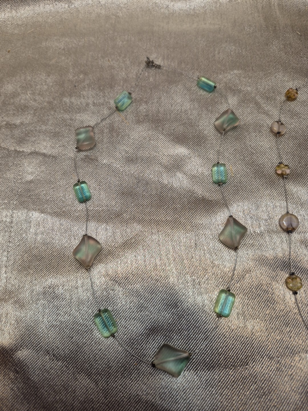 Glass Bead Necklaces Lot Of 4 17″-18″