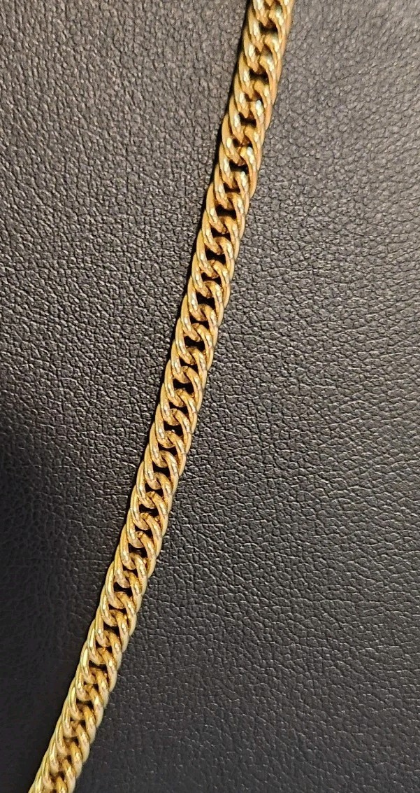 Women Men Unisex Gold Tone Chain Necklace 31″