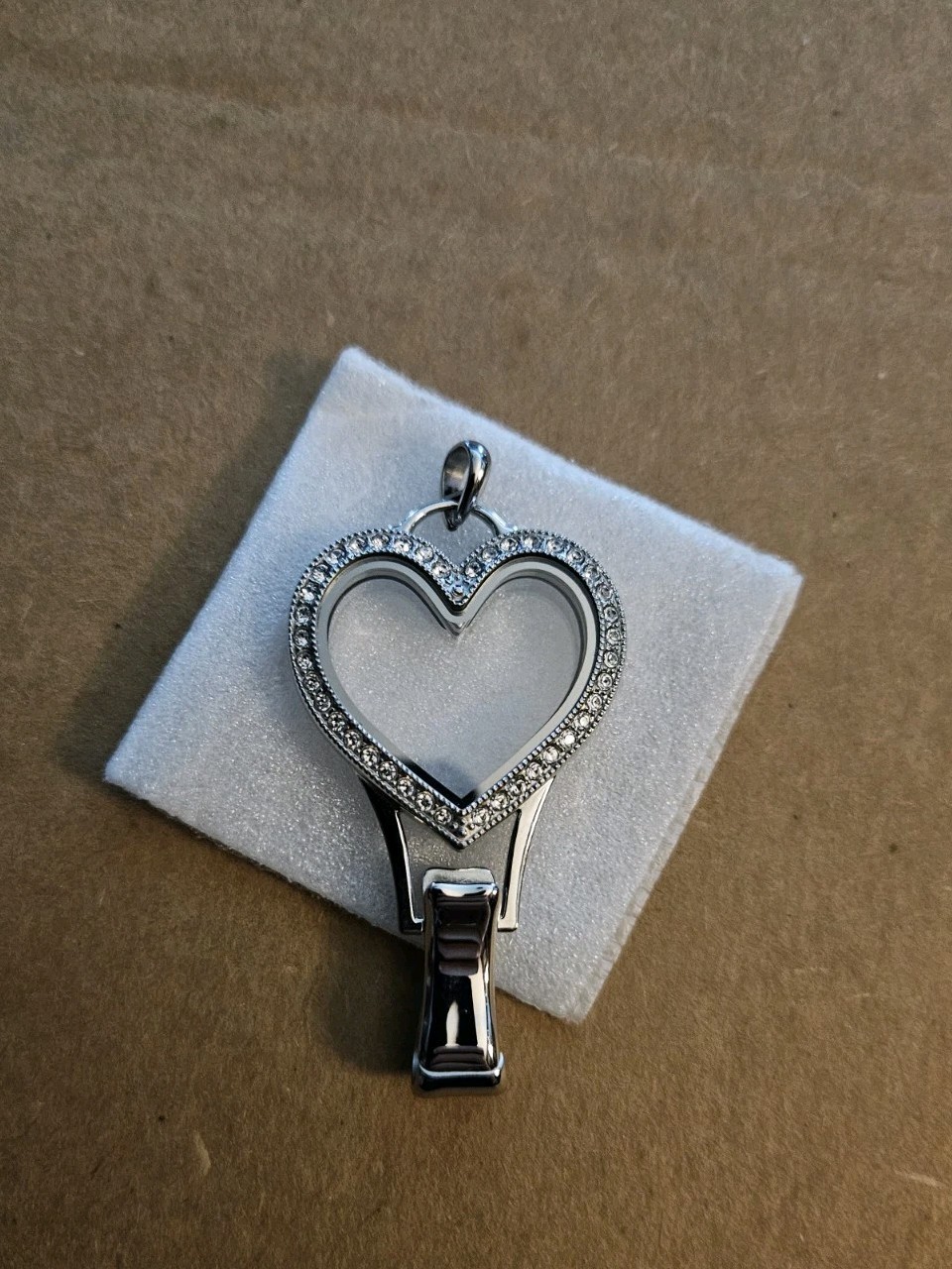 Origami Owl Reversible Heart Living Locket Lanyard LK1113 NIB Retired-Rare