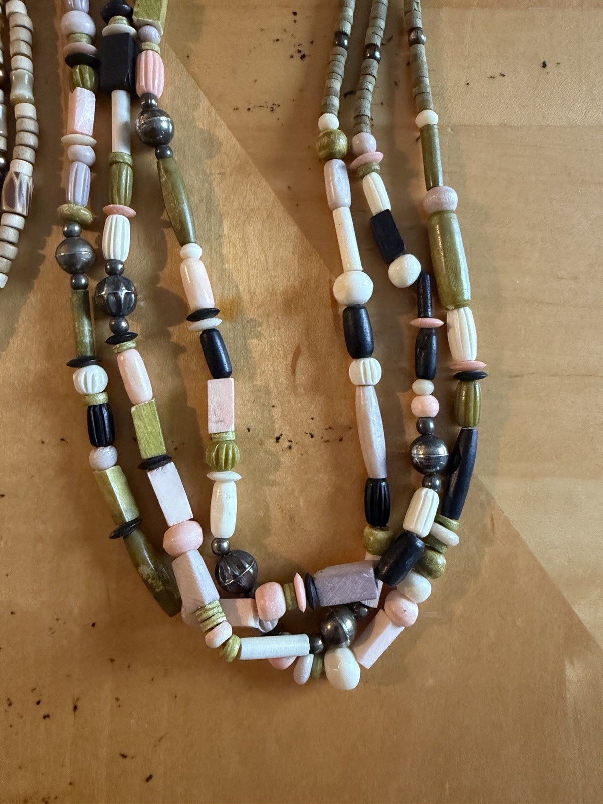 Lot of 5 Nice Beaded Necklaces – Mixture of Materials