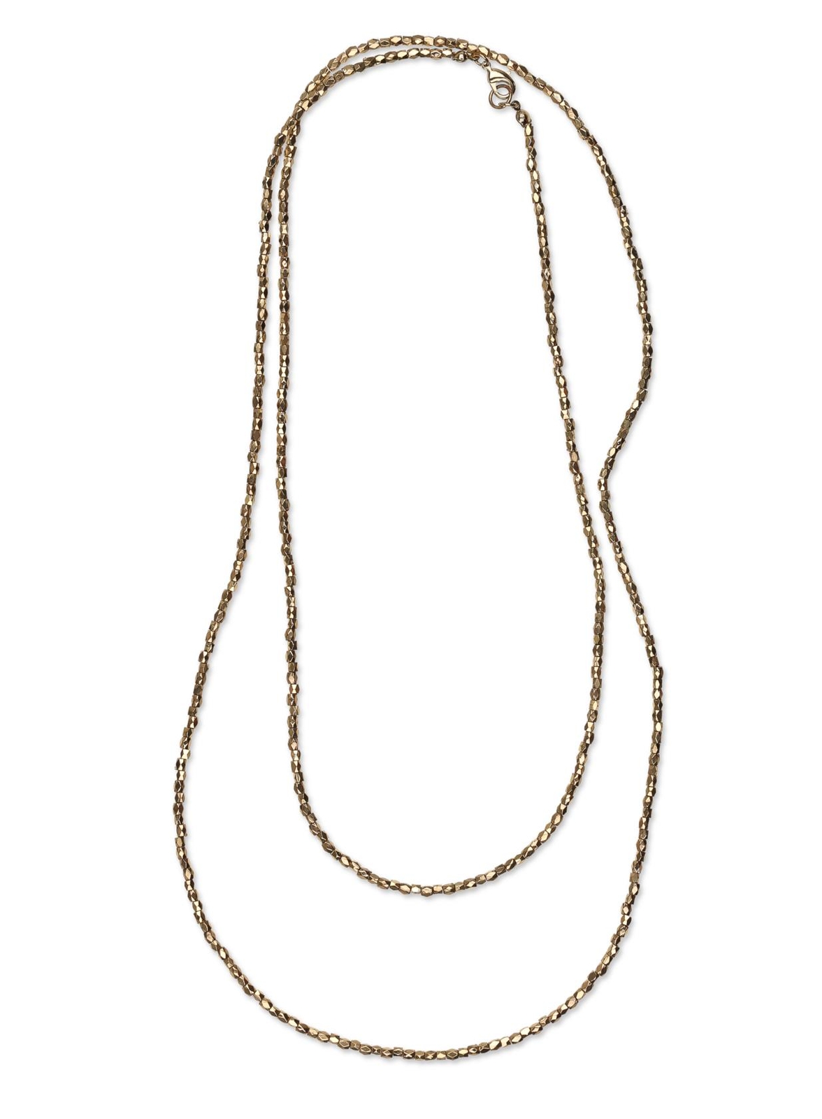 Nordstrom 302912 ‘Layers of Love’ Extra Long Bead Necklace Gold One Size