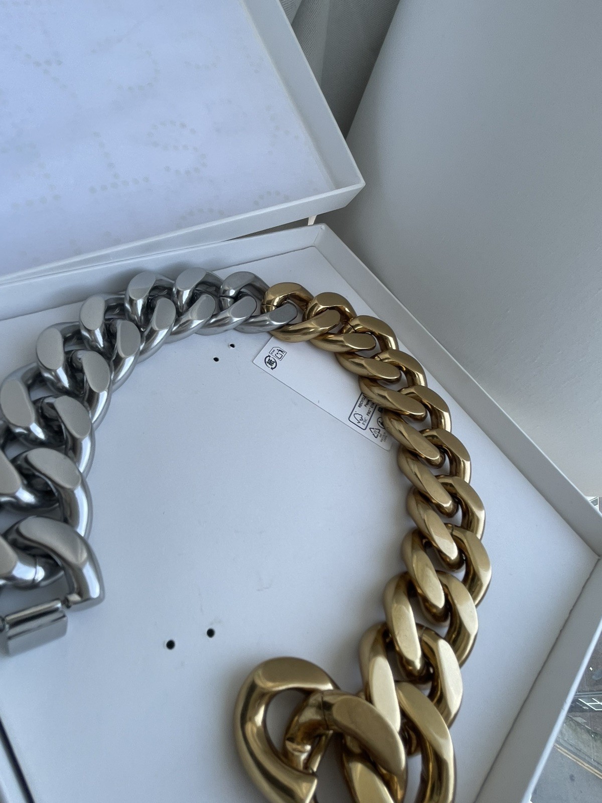 Stella Mccartney x H&M two tone necklace Gold & Silver colour BNWT