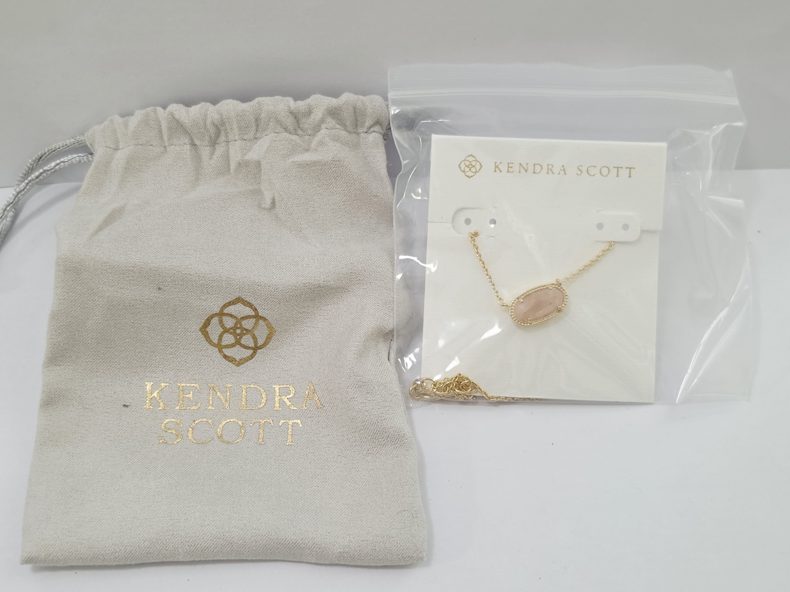Kendra Scott Eva 14K Gold Over Brass Pendant Necklace – Rose Quartz