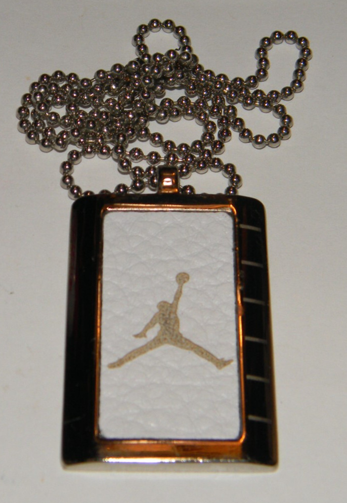 Nike AF-1 Air Jordan Authentic Hang Tag Pendant Necklace Michael Jumping