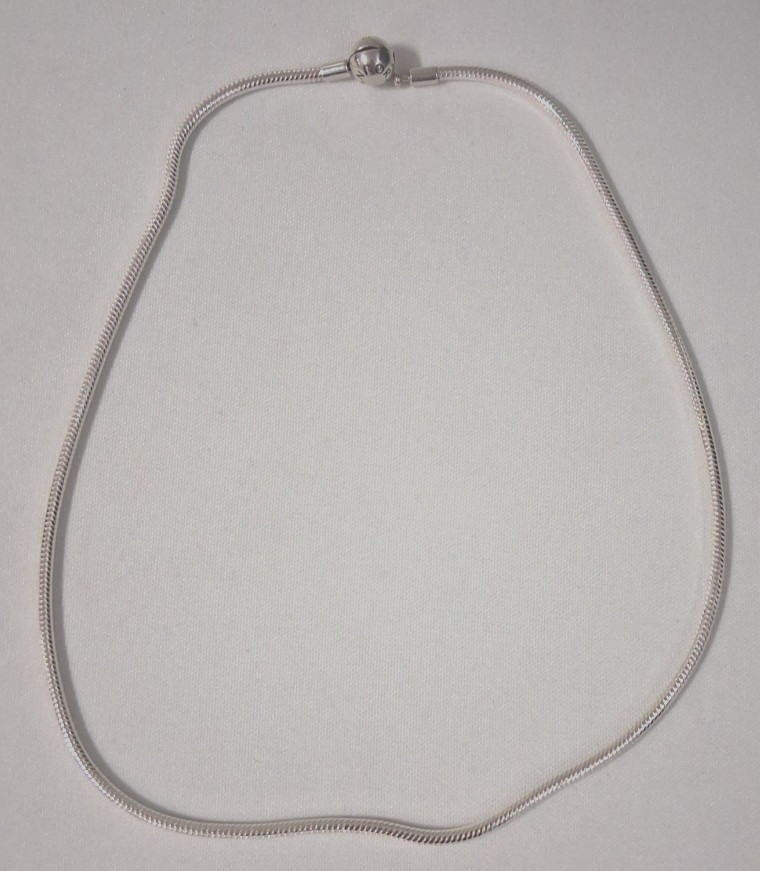 Pandora Moments Sterling Silver Snake Chain Necklace 50 cm (Style 590742HV-50)