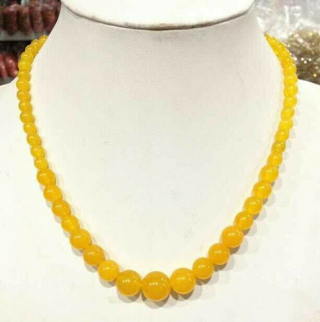 AAA Beautiful Fashion 6-14mm Multi-Color Gemstone Round Beads Necklaces 18in