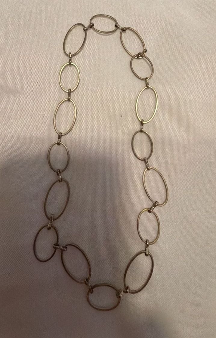 Bold Oval Link Chain Statement Necklace
