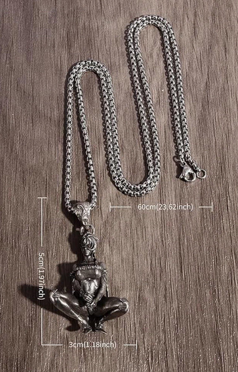 Sexy Mechanical Angel Double Wings Men Women Goddess Pendant Necklace Jewellery