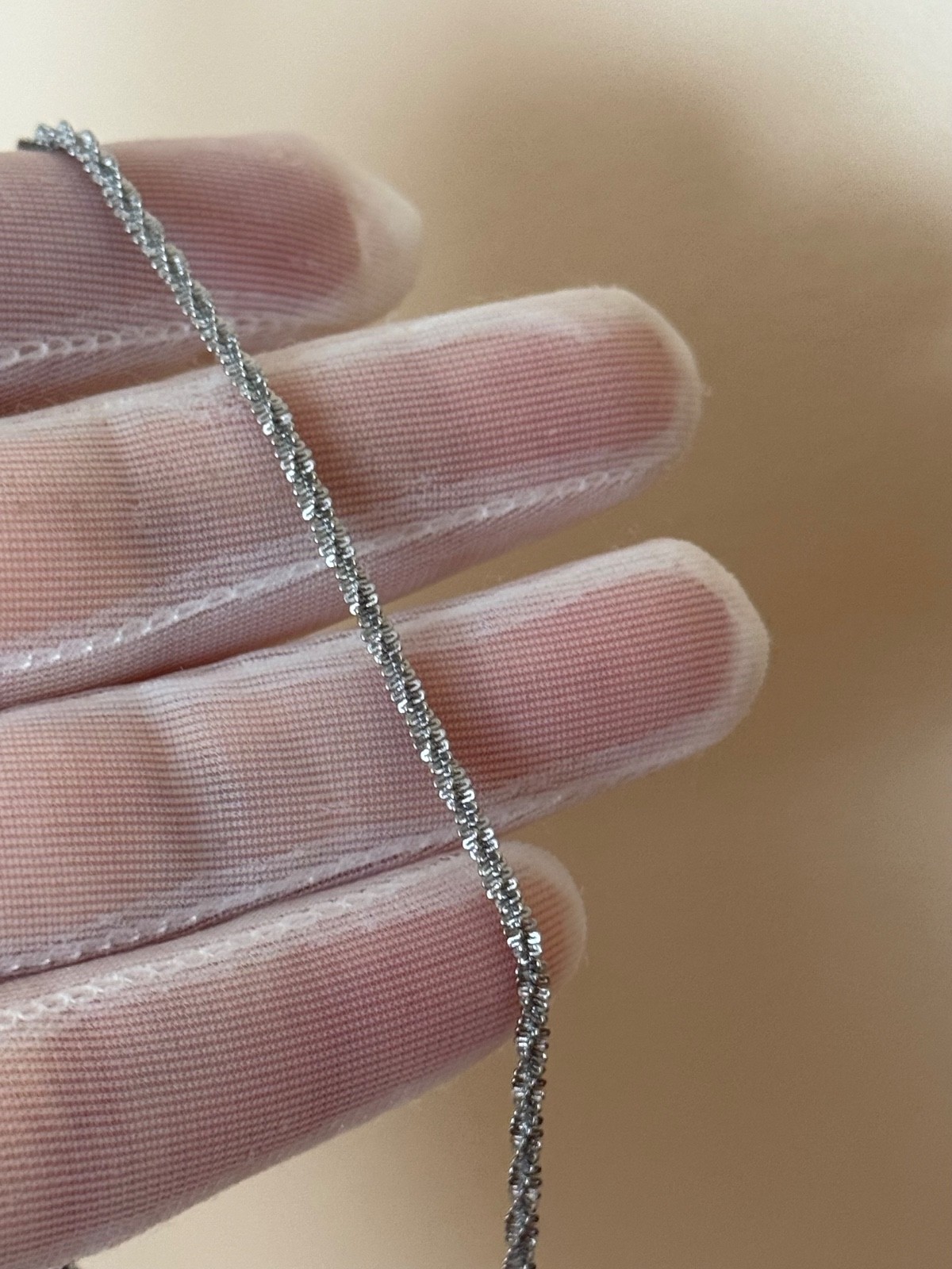 Sparkle Stainless Steel Chain Necklace ( 19” + 2”(extension) )