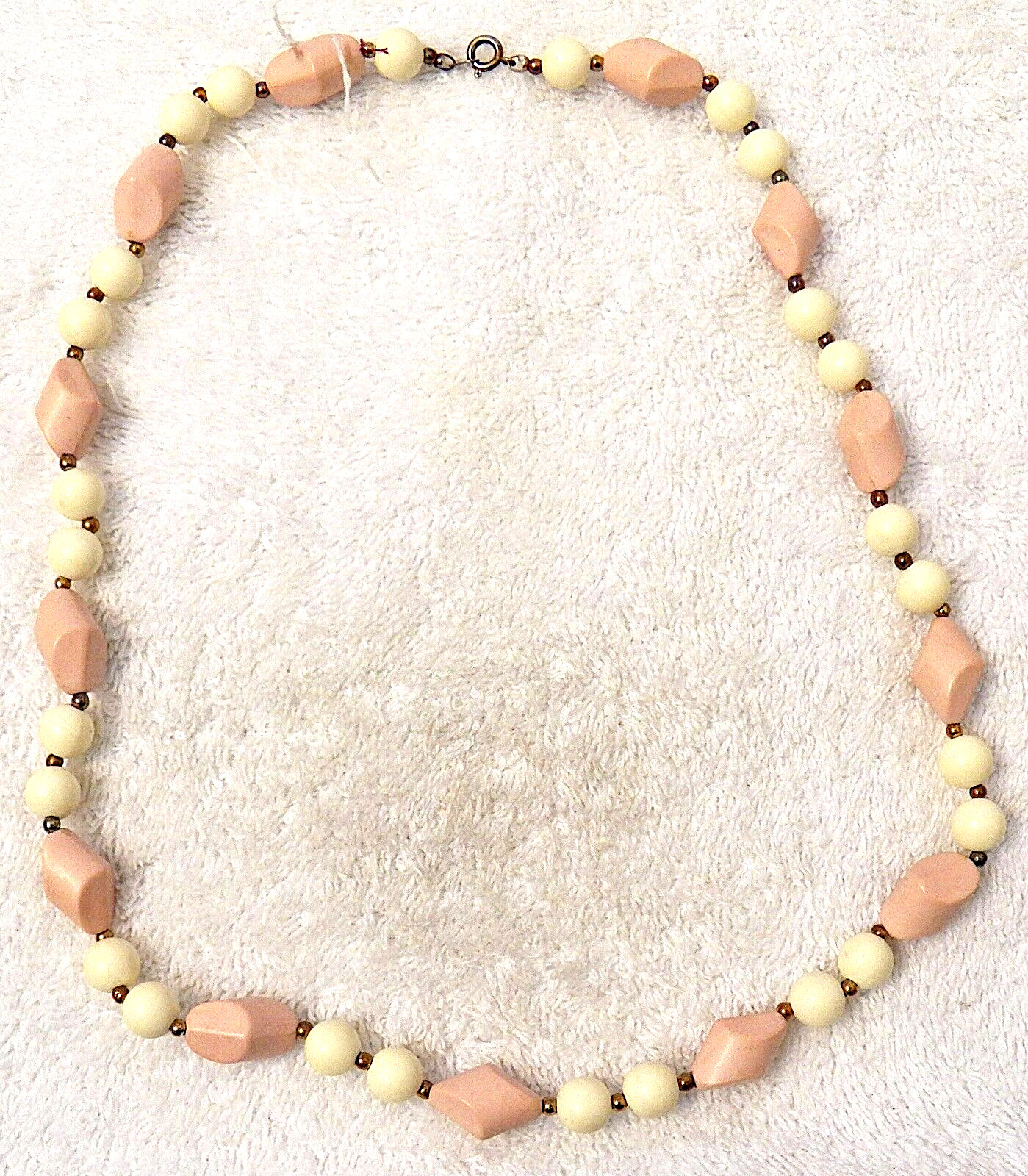 CLASSIC NECKLACE COSTUME STONE BEADED CHOKER PENDANT CIRCULAR FAUX PEARLS VL-R1