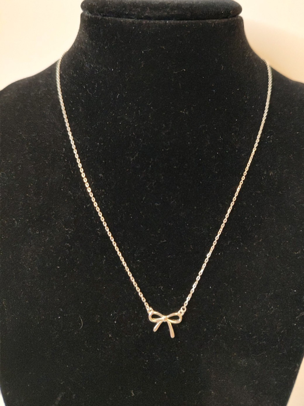 TDKLW Bow Tie Necklace S925 Sterling Silver