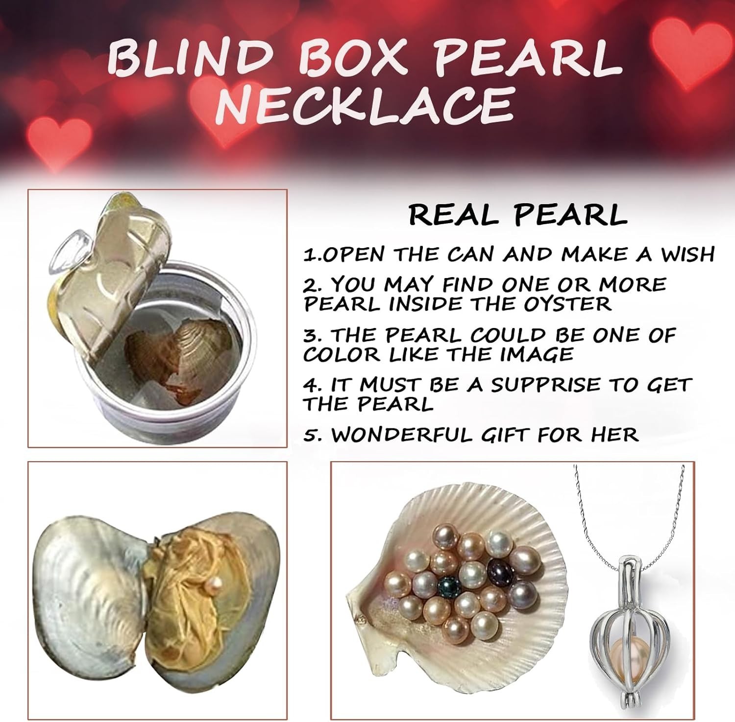 Women Gifts Ideas for Valentines Day, Preserved Forever Rose Gift with Necklace*