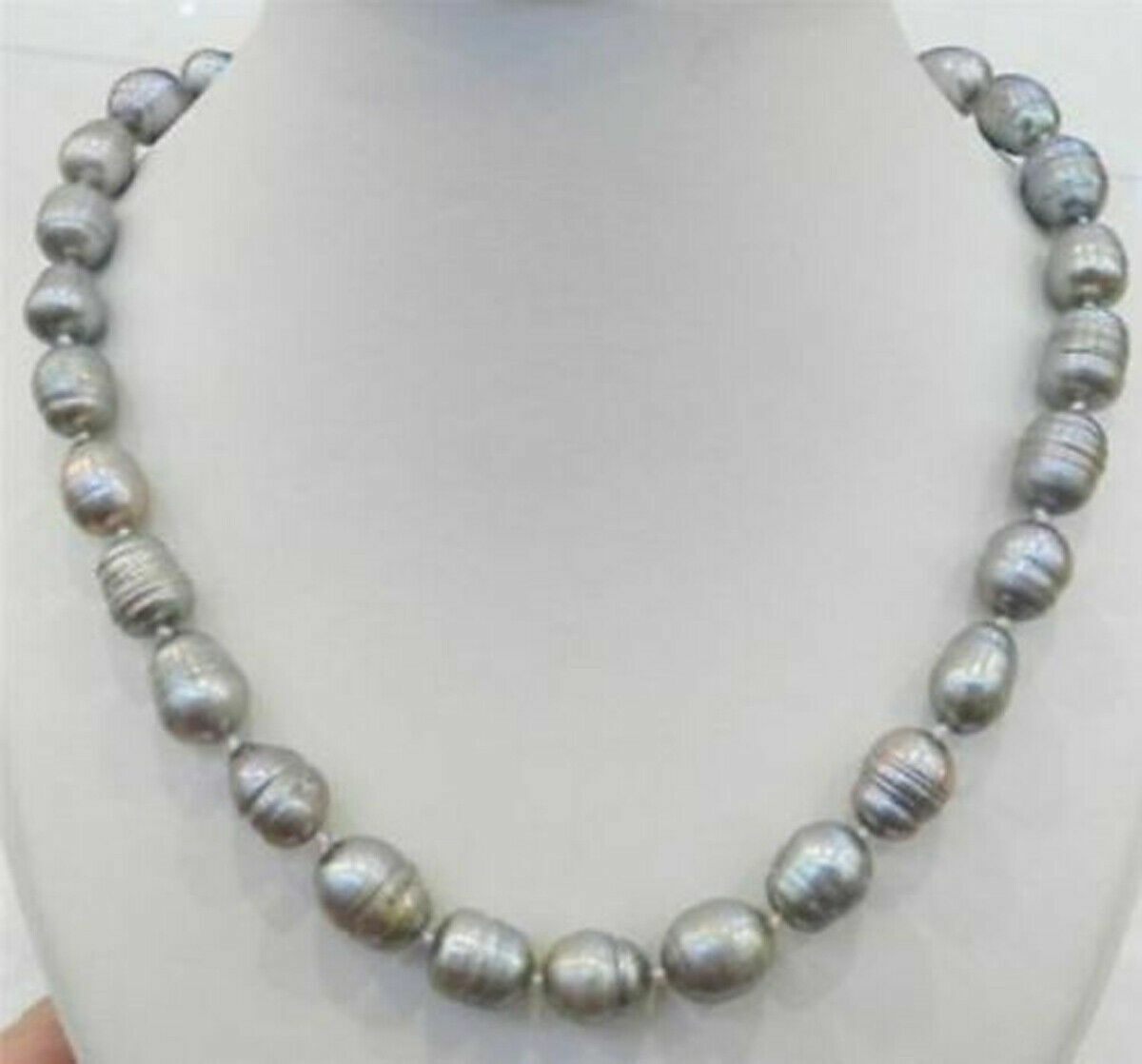 Rare Natural Multi-Color 10-11MM South Sea Freshwater Culture Pearl Necklace 18″