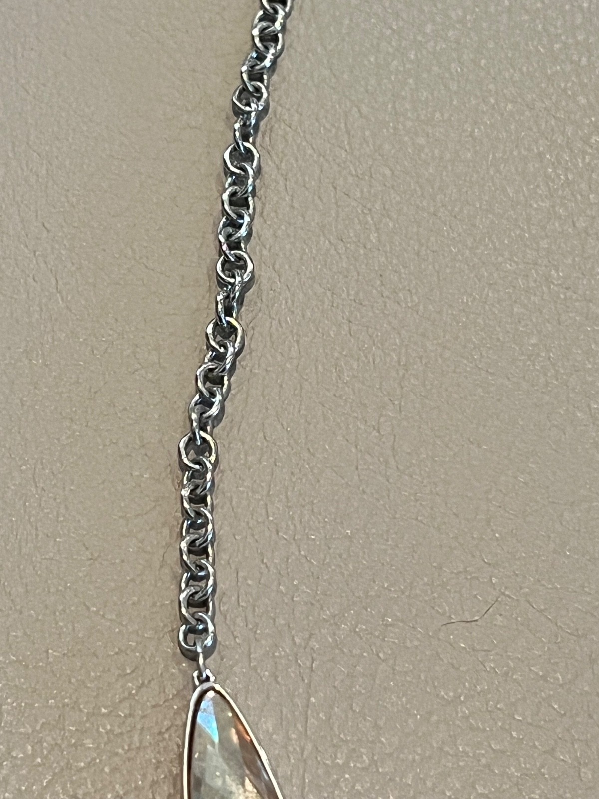 Touchstone by Swarovski Multi Color Crystal Silver Tone Rhodium Finish Necklace